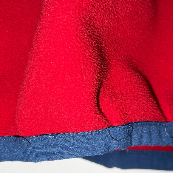 Men Vineyard Vines Red Fleece 1/4 Zip Pullover Shep Shirt Sweatshirt Size Medium - Picture 2 of 5